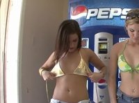 Young sexy chicks are being adventurous