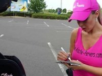 A hot German girl delivers blowjobs