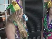 Girls meet buys at Mardi Gras and they don't waste time for small talk